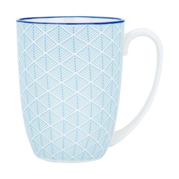 Grande tasse à café imprimée Nicola Spring - Géométrique 2
