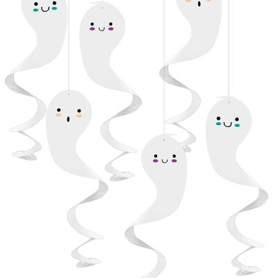 Ciondoli Fantasma - Happy Halloween - 6 pezzi