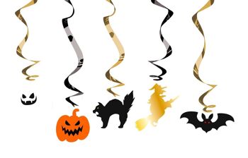 Pendentifs Personnages d'Halloween - Halloween BoOo! - 5 pièces 2
