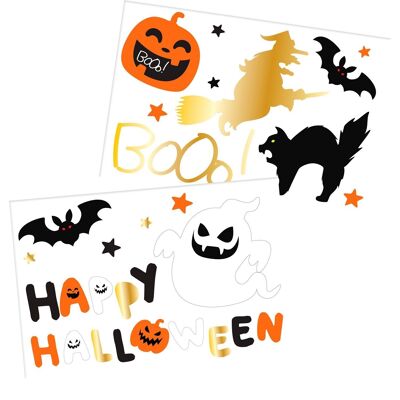 Window Stickers Halloween Characters - BoOo! - 18 decals