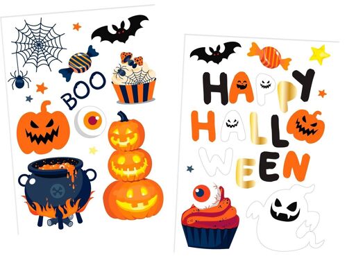 Window Stickers Halloween Treat - BoOo! - 23 decals