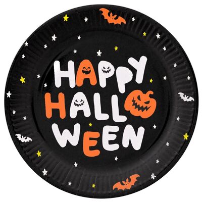 Plates 'Happy Halloween' - BoOo! - 23 cm - 8 pieces