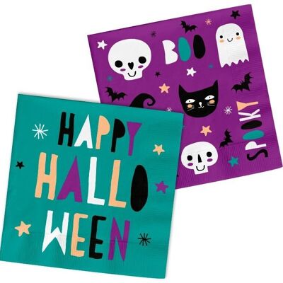 Tovaglioli Happy Halloween 33x33cm - 20 pezzi