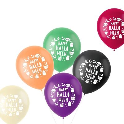 Balloons Happy Halloween 33cm - 6 pieces