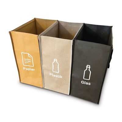 Waste separation system (set of 3)