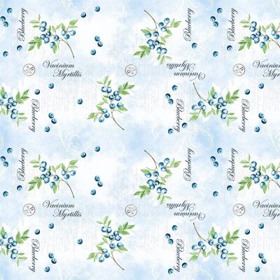 Tablecloth Bärbel in blue from Linclass® Airlaid 80 x 80 cm, 20 pieces