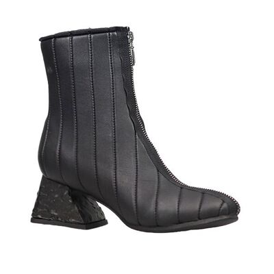 scarpe donna in pelle ODESIUS NERO AW23 PAPUCEI