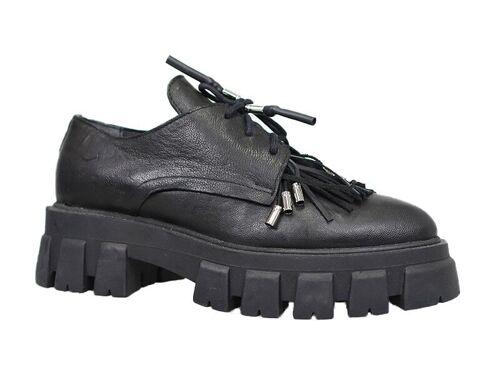 women Leather shoes ONNO BLACK AW23 PAPUCEI