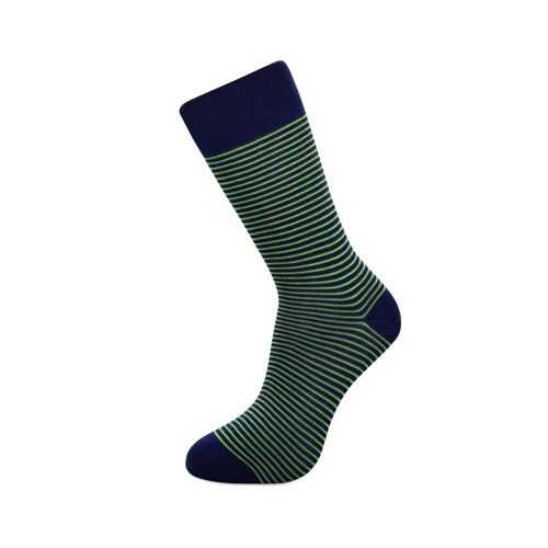 Green Stripes Bamboo Socks