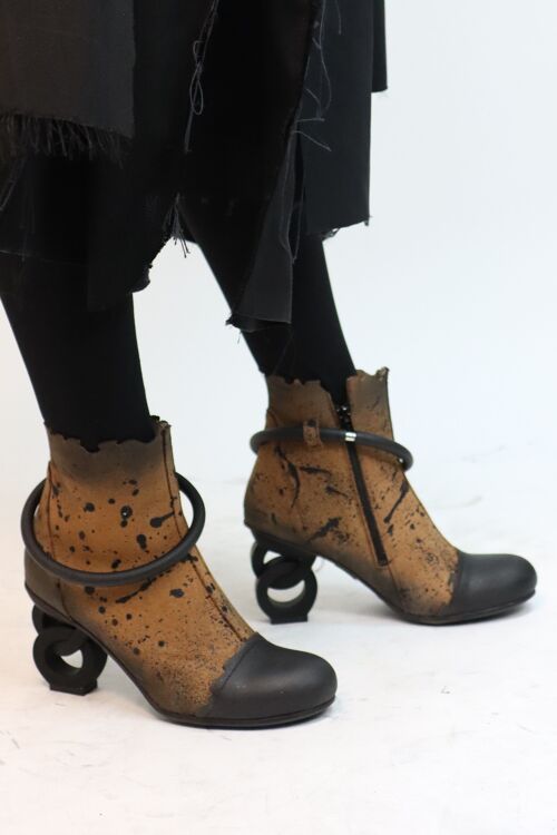women Leather shoes ORIONIS BROWN  AW23 PAPUCEI