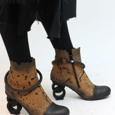 chaussures en cuir femme ORIONIS MARRON AW23 PAPUCEI