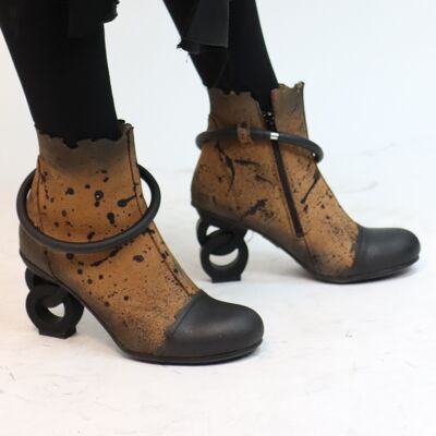 chaussures en cuir femme ORIONIS MARRON AW23 PAPUCEI