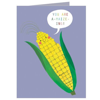 SM86 Mini tarjeta de felicitación de maíz dulce