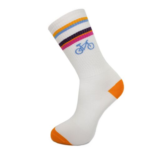 Bikes Crew bamboo socks Light Blue