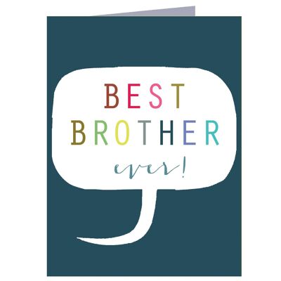 TWB01 Mini Best Brother Card
