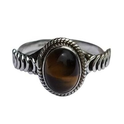 Natural Tiger's Eye 925 Sterling Silver Handmade Ring