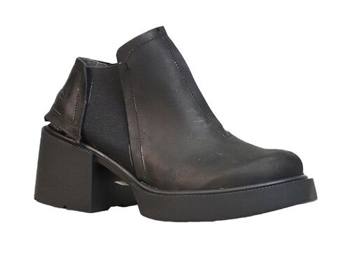 women Leather shoes SCOOTER BLACK  AW23 PAPUCEI
