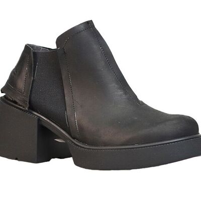women Leather shoes SCOOTER BLACK  AW23 PAPUCEI