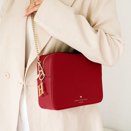 Red Beatrice Crossbody Bag