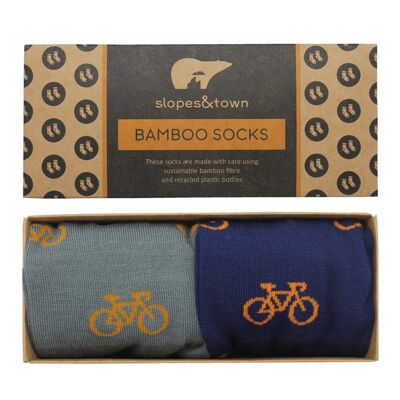 Pequeña caja de regalo con 2 calcetines - ¡elige tu color!