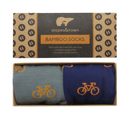 small gift box with 2 socks - choose your colour!