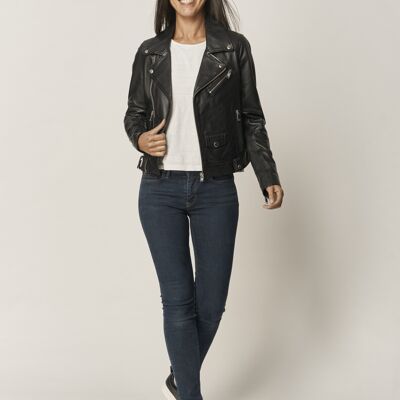 SHANNON perfecto-style leather jacket
