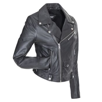 Blouson en cuir style perfecto SHANNON 2