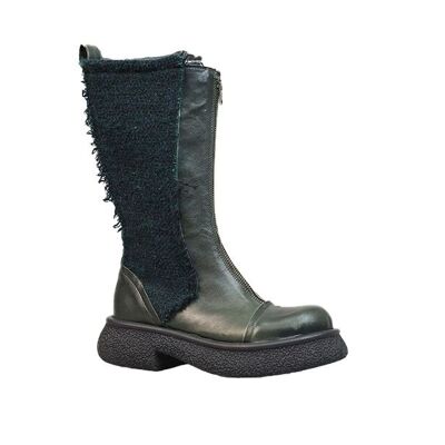 women Leather shoes SPARK GREEN AW23 PAPUCEI