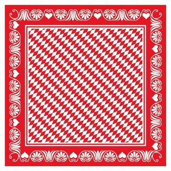 Nappe Bavaria en rouge de Linclass® Airlaid 80 x 80 cm, 20 pièces