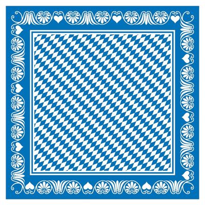 Tablecloth Bavaria in blue from Linclass® Airlaid 80 x 80 cm, 20 pieces