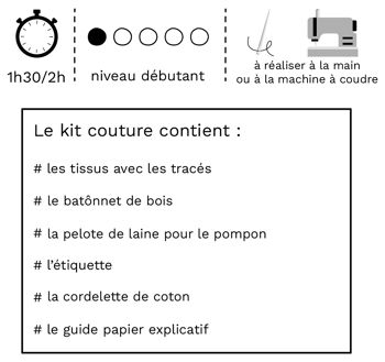 Kit couture Suspension fanion coquillage (niveau débutant) 3