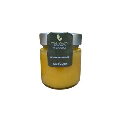 Raw and unfiltered organic sunflower honey