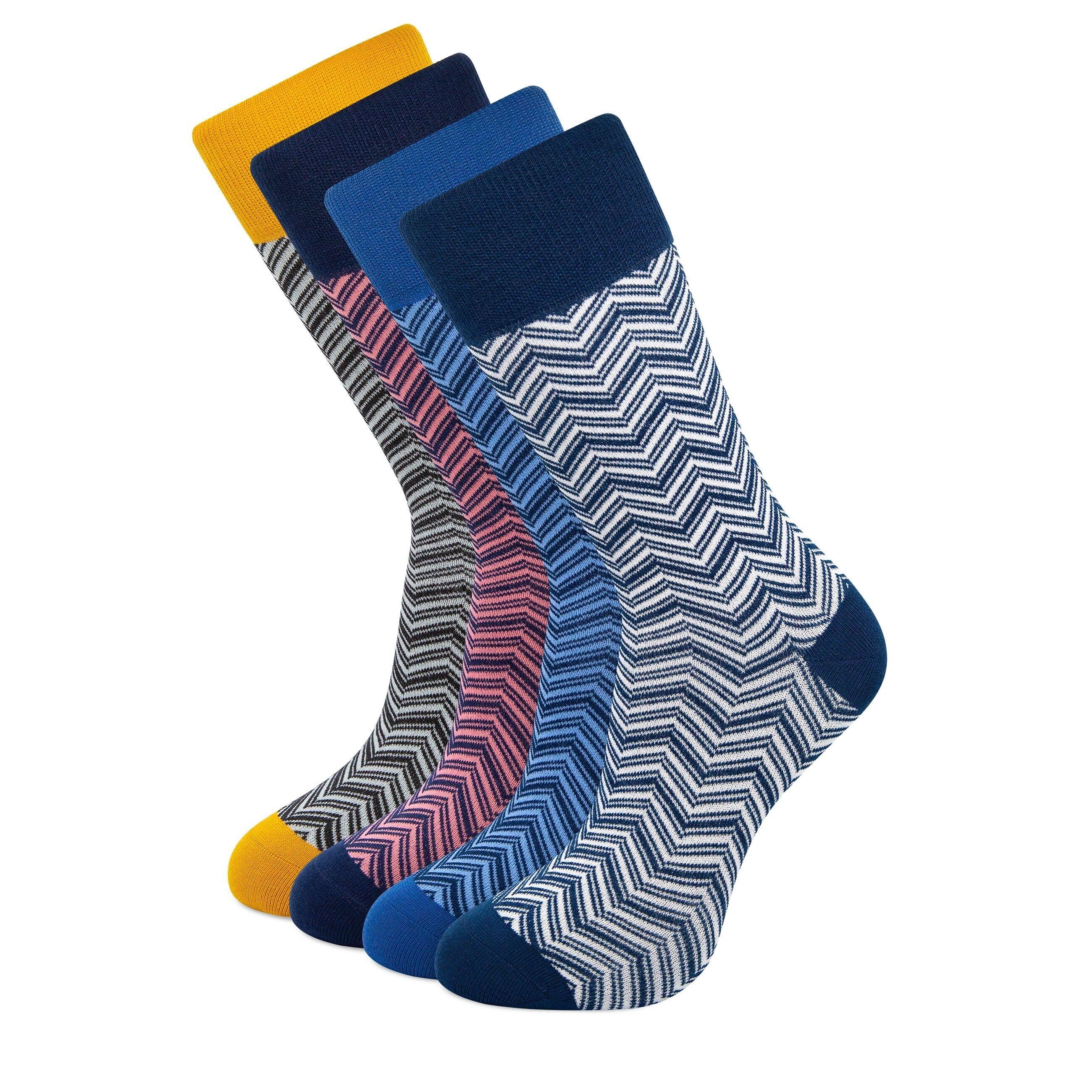 Confezione Regalo Herringbone Edition Giallo/Blu