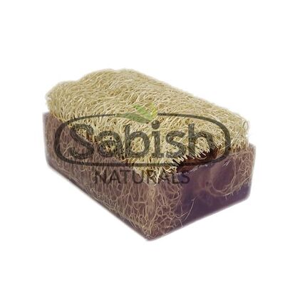 Natural Loofah Soap Bar with Lavender Oil - 100g.