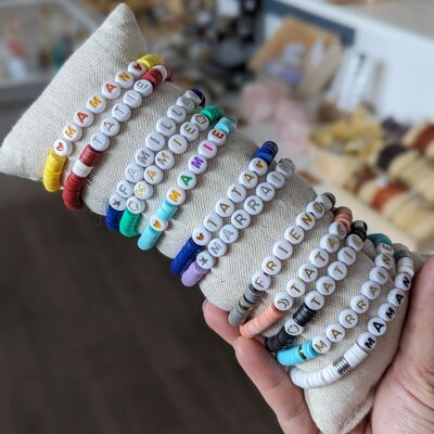 Fun heishi bracelet