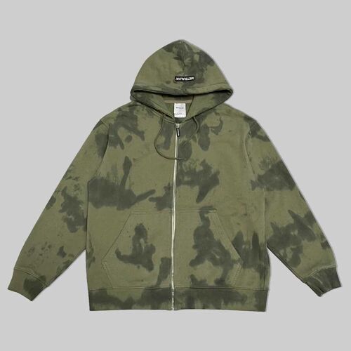 INFECTED ZIP HOODIE (CAMO GREEN)