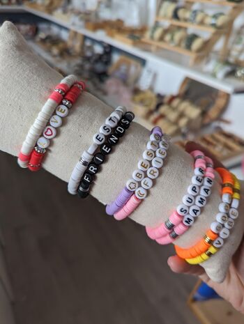 Bracelet heishi duo