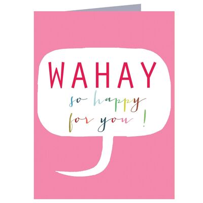 TWB18 Mini biglietto di congratulazioni Wahay