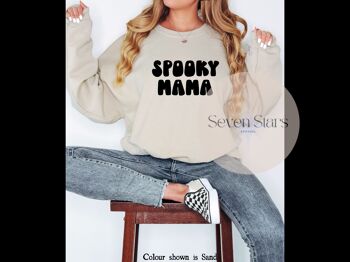 Sweat-shirt Spooky Mama 1