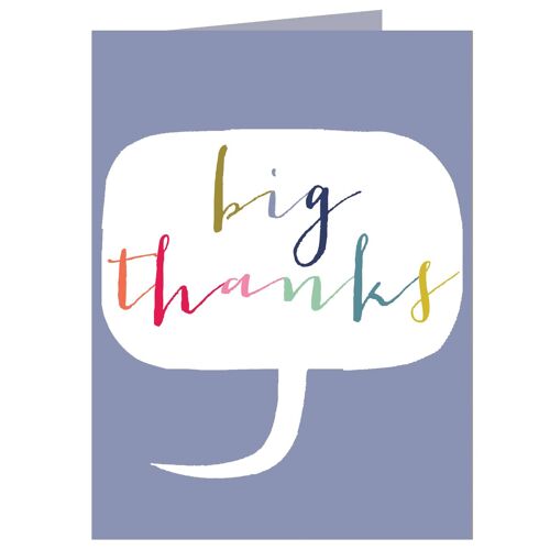 TWB23 Mini Big Thanks Card