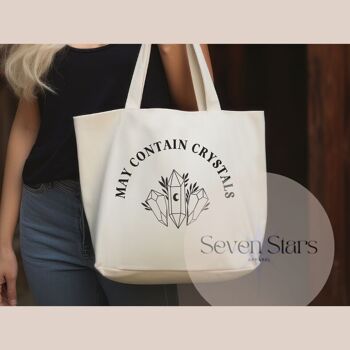 Peut contenir des cristaux Tote bag premium