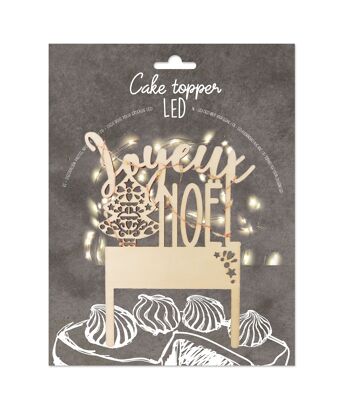 Cake topper led Noël 2