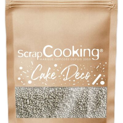 Pot Décors sucrés Mini-billes Argent 80 g