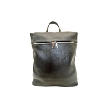 SAC A DOS CUIR GRAINE GRAZIELLA NOIR 1