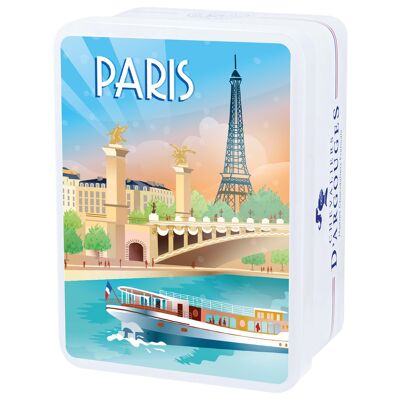 COFFRET LA SEINE PARIS- BOUCHÉES NOISETTE FONDANTES CHOCOLAT LAIT 33% EN PAPILLOTES