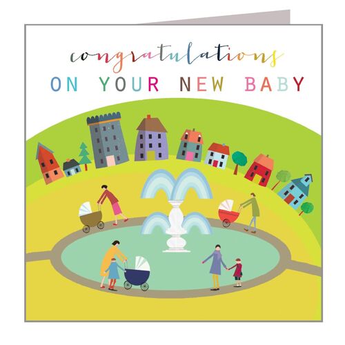 WO27 New Baby Congratulations Card