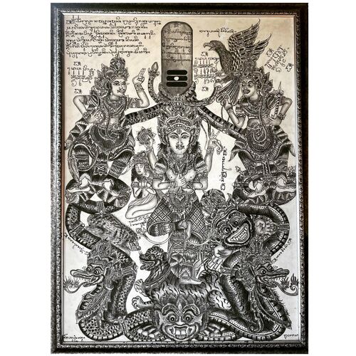 Trimurti and Kali paintings by Ketut