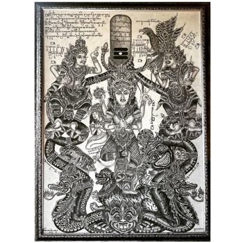 Peintures Trimurti et Kali de Ketut 2