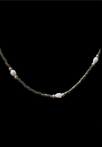 Collier perles et perles 1