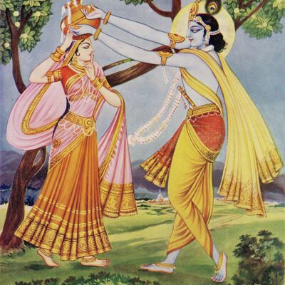 Vintage Hindu Print - 'Coronation'